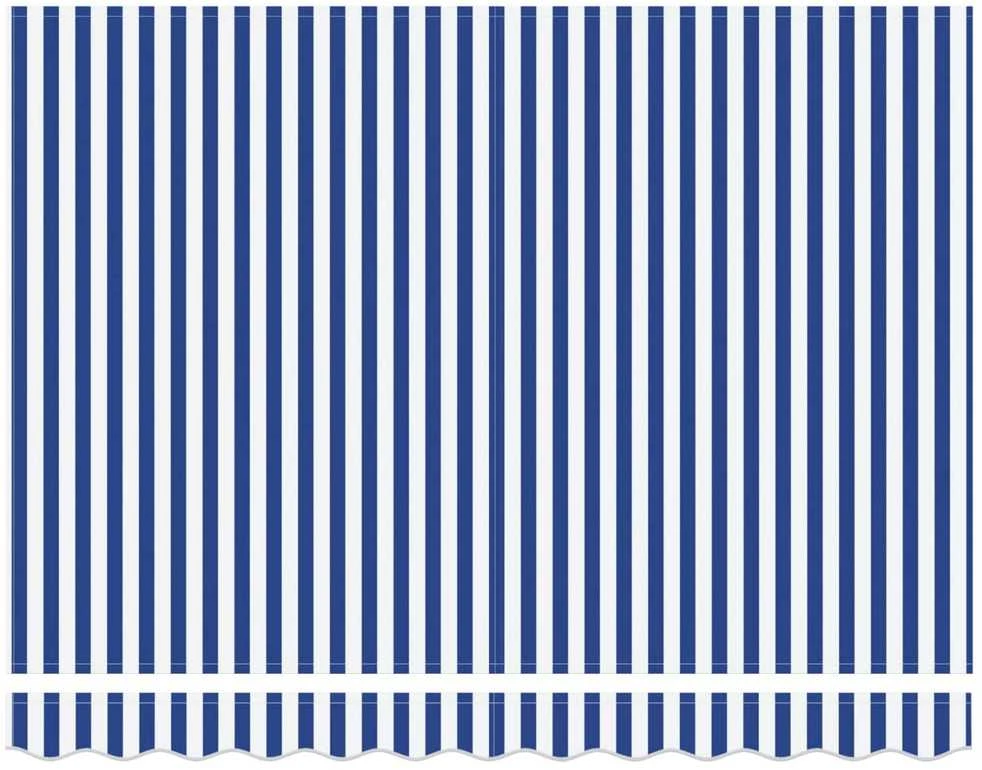 Rankinis markizės rėmas su LED Mėlyna ir balta 3 x 2,5 m