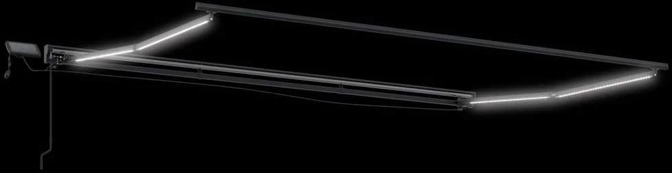 Rankinis markizės rėmas su LED 4 × 3,5 m