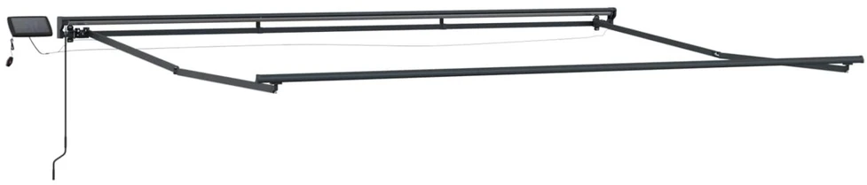 Rankinis markizės rėmas su LED Taupe 4,5 × 3,5 m