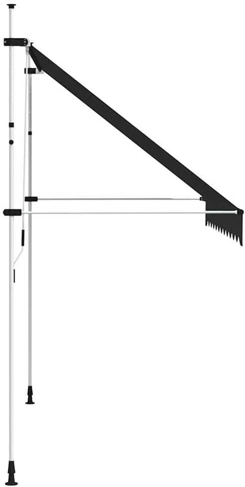 Rankiniu būdu ištraukiama markizė, antracito, 300cm