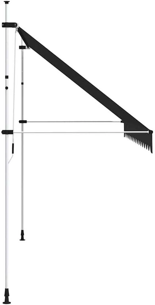 Rankiniu būdu ištraukiama markizė, antracito spalvos, 400cm