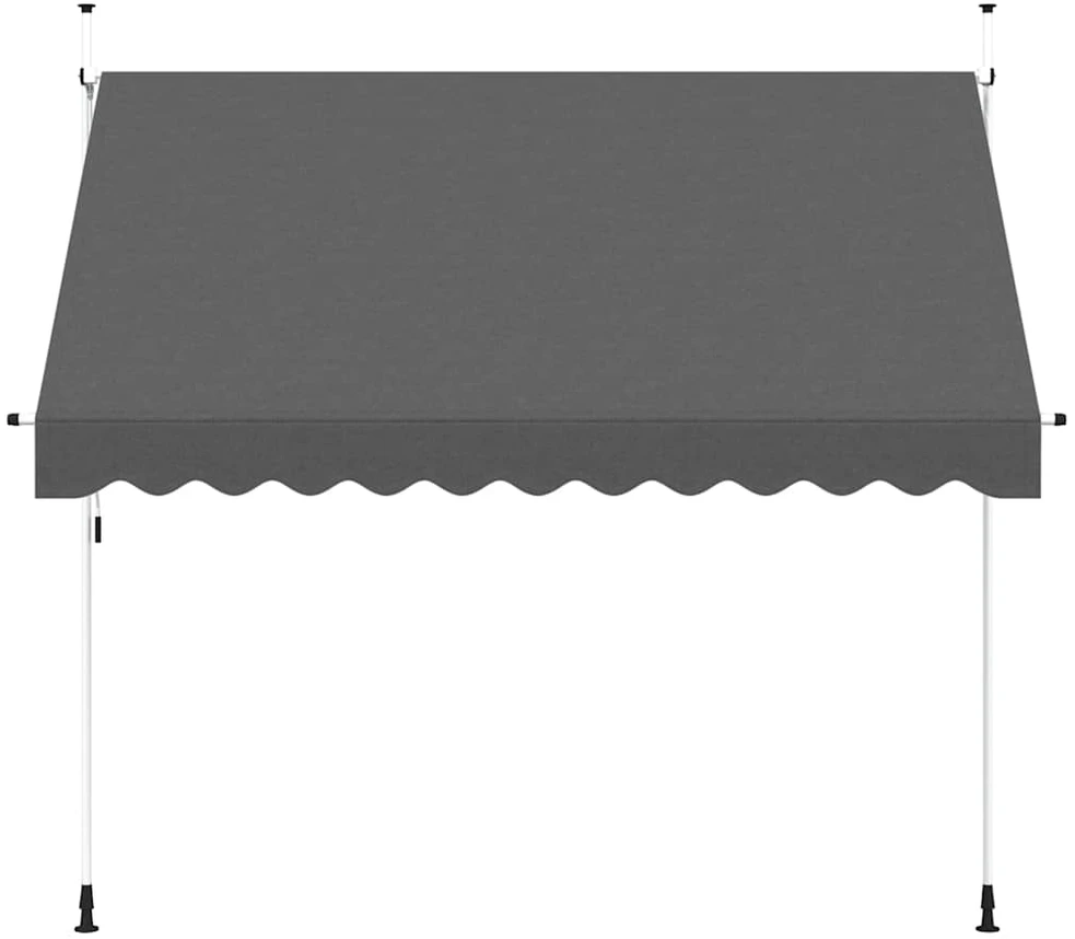 Rankiniu būdu ištraukiama markizė, antracito, 300cm