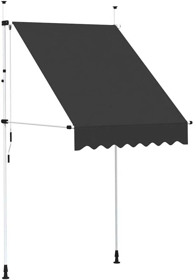 Rankiniu būdu ištraukiama markizė, antracito, 150cm