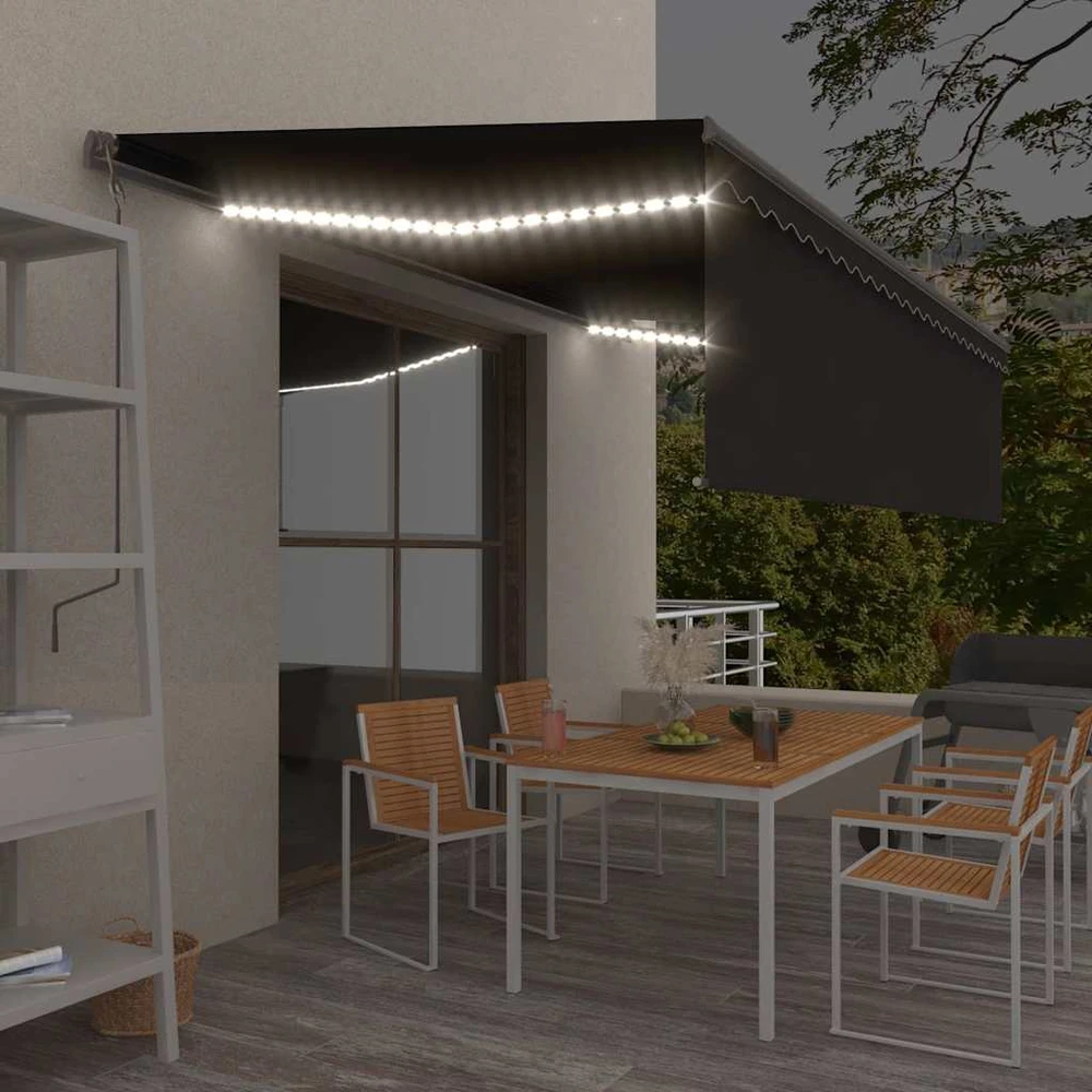 Rankiniu būdu ištraukiama markizė, antracito, 5x3m