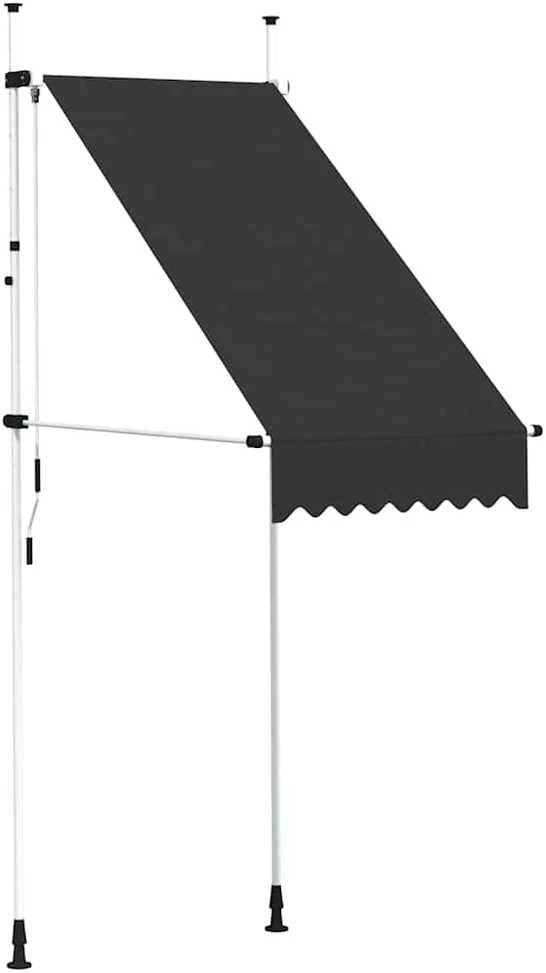 Rankiniu būdu ištraukiama markizė, antracito spalvos, 100cm