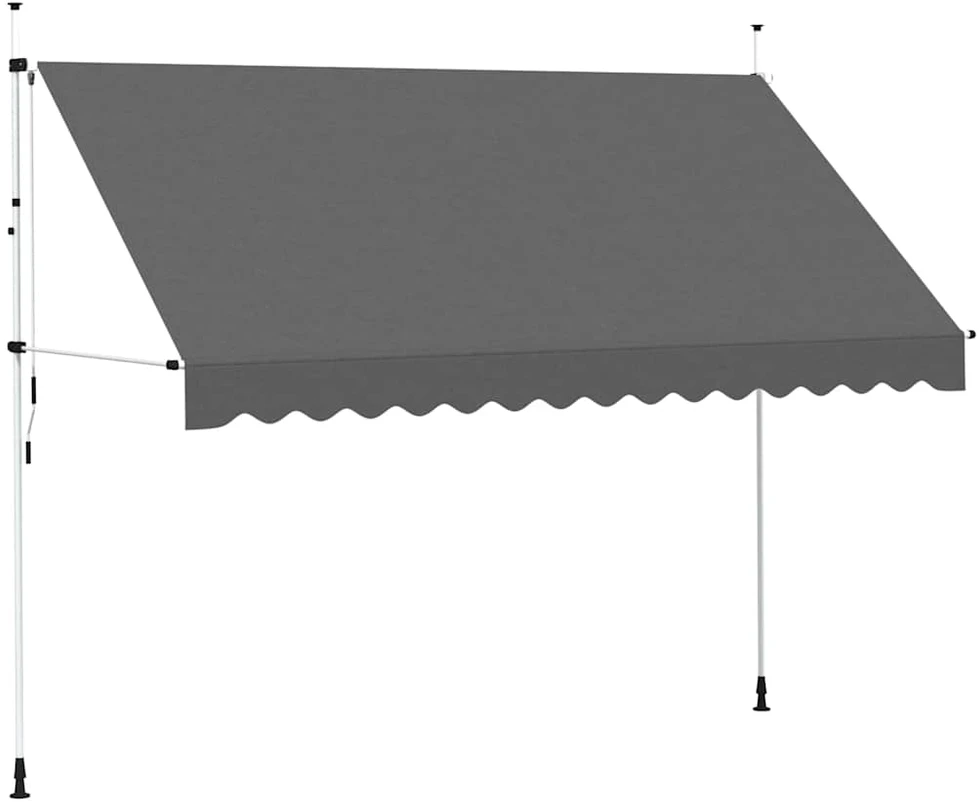Rankiniu būdu ištraukiama markizė, antracito, 350cm