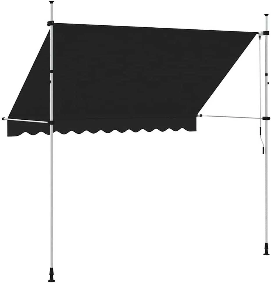 Rankiniu būdu ištraukiama markizė, antracito, 300cm