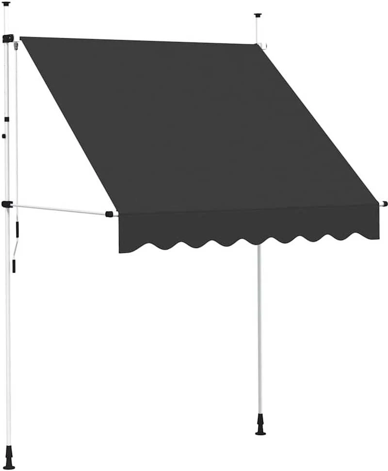 Rankiniu būdu ištraukiama markizė, antracito, 200cm