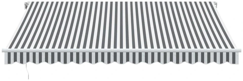 Ištraukiama markizė Antracito ir baltos 400 × 350 cm