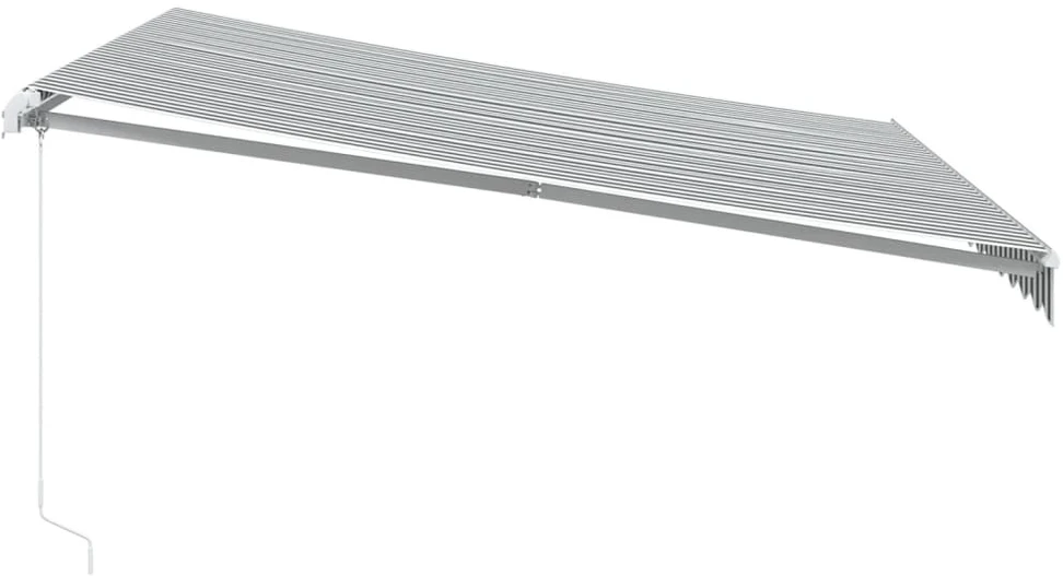 Ištraukiama markizė Antracito ir baltos 400 × 350 cm