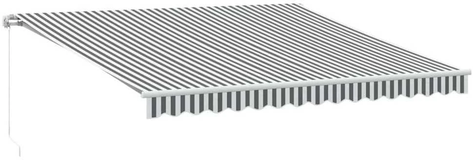 Ištraukiama markizė Antracito ir baltos 400 × 350 cm