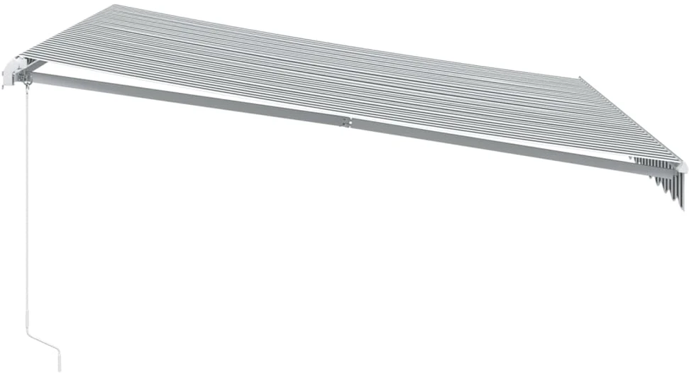 Ištraukiama markizė Antracito ir baltos 400 × 350 cm