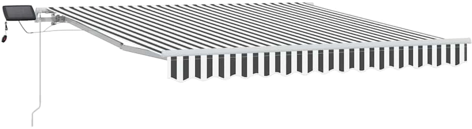 Ištraukiama markizė Antracito ir baltos 300 x 250 cm