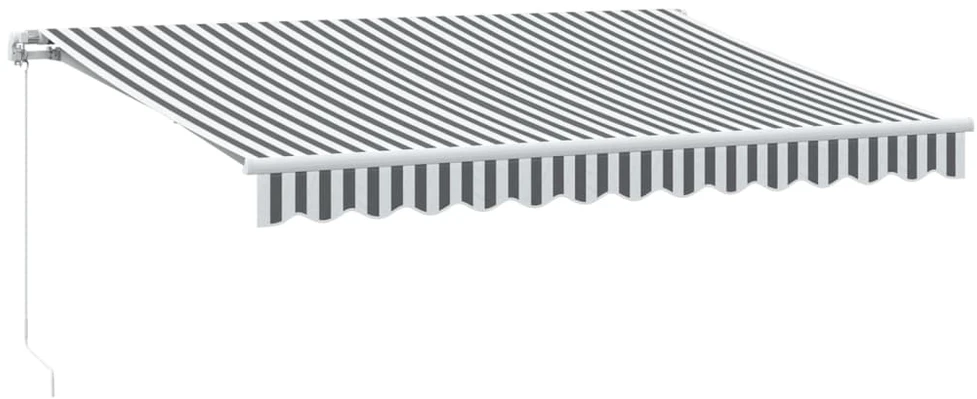 Ištraukiama markizė Antracito ir baltos 350 x 250 cm