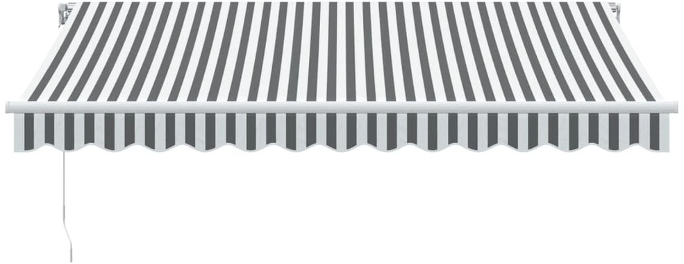 Ištraukiama markizė Antracito ir baltos 350 x 250 cm