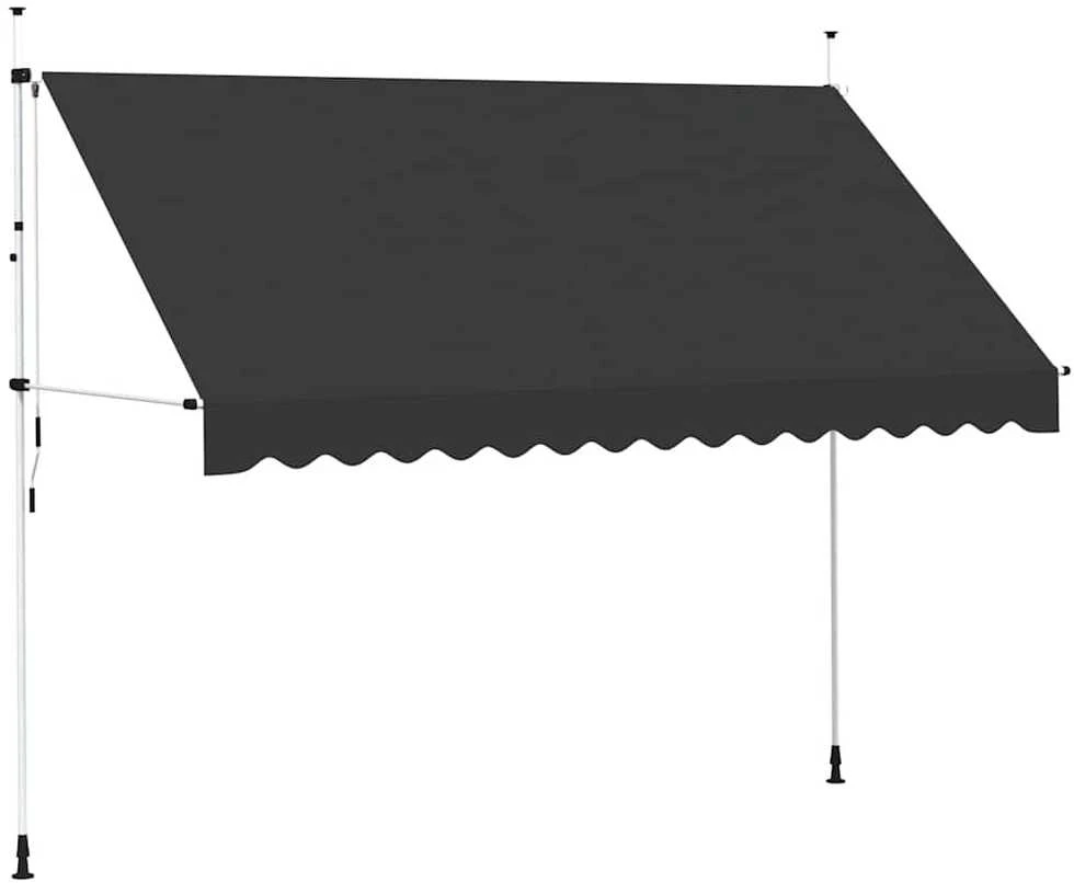 Rankiniu būdu ištraukiama markizė, antracito, 350cm