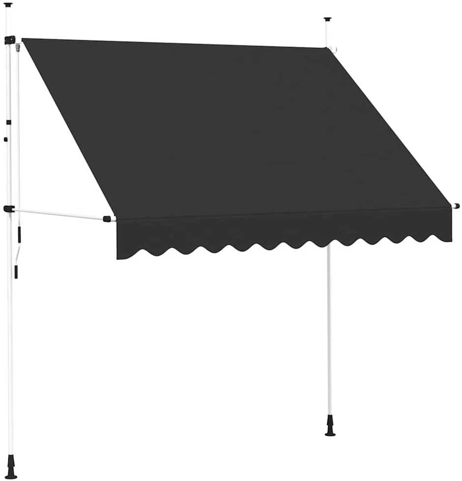 Rankiniu būdu ištraukiama markizė, antracito, 250cm