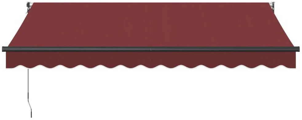 Rankiniu būdu ištraukiama markizė, bordo spalvos, 350x250cm