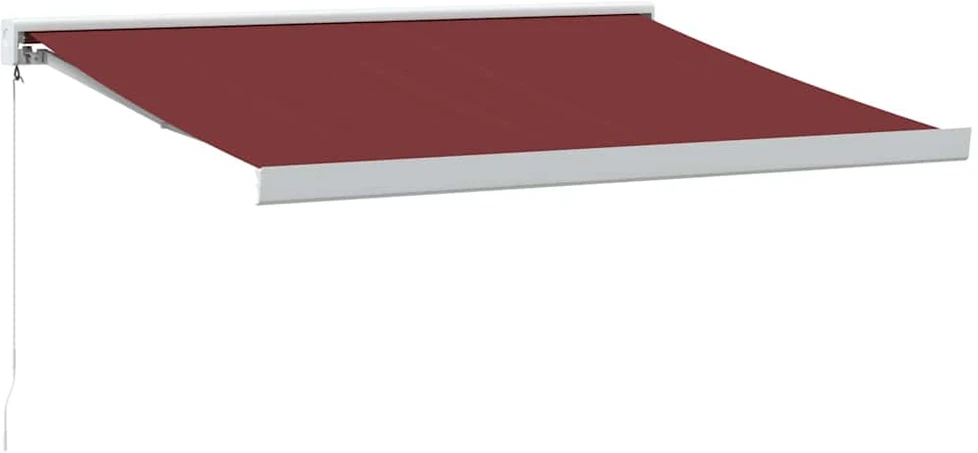 Rankiniu būdu ištraukiama markizė, bordo spalvos, 350x250cm