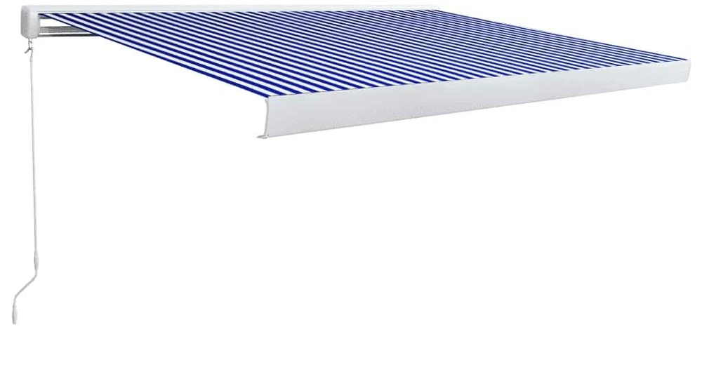 Rankiniu būdu ištraukiama markizė, mėlyna ir balta, 400x300cm