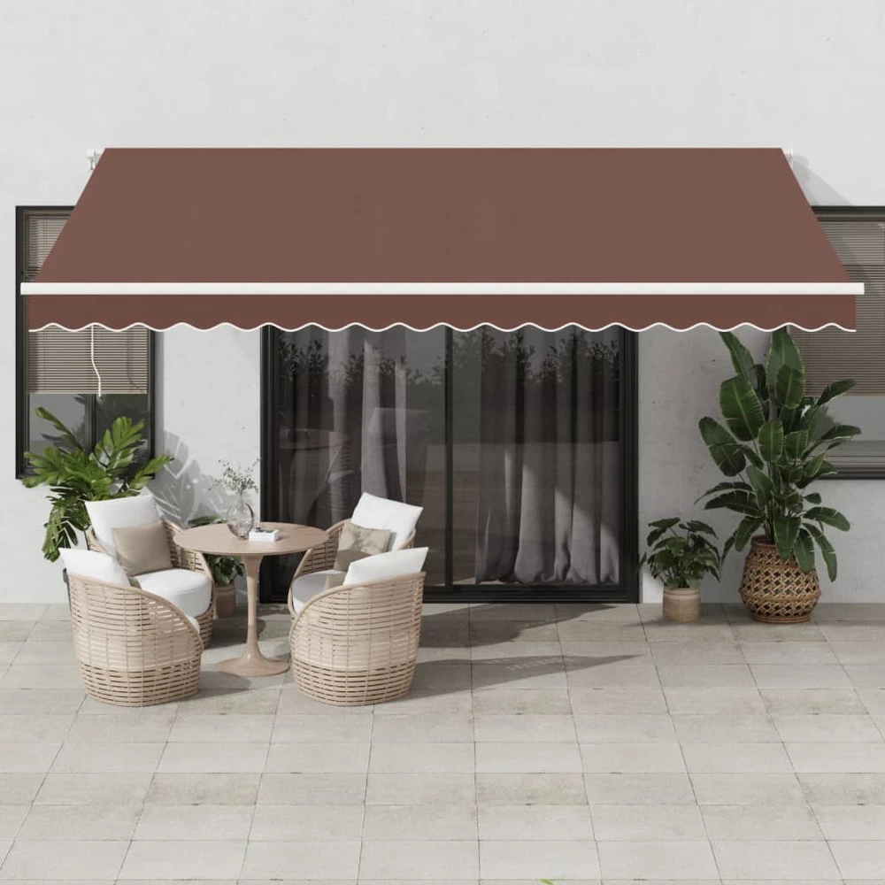 Ištraukiama markizė Ruda 450 × 350 cm Poliesteris ir aliuminis