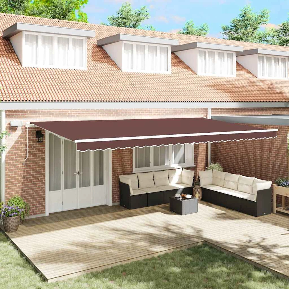 Ištraukiama markizė Ruda 600 × 300 cm Audinys ir aliuminis