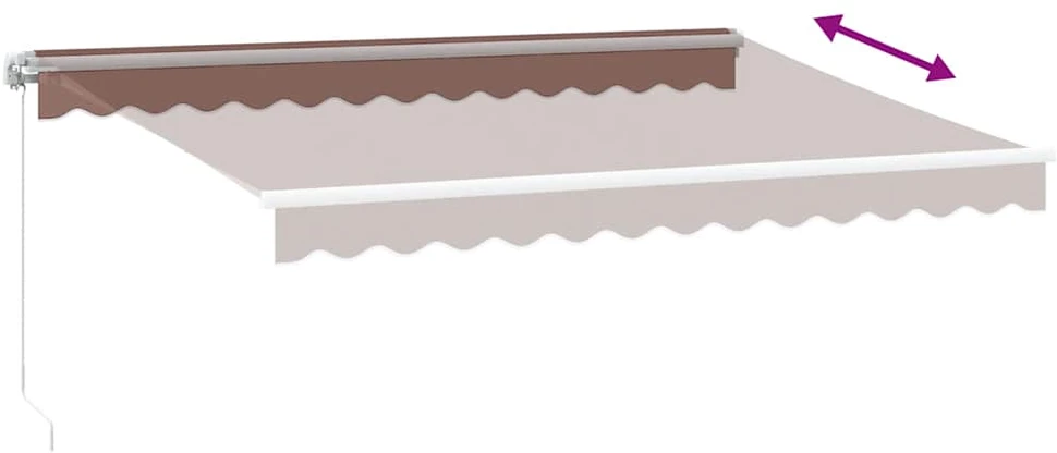 Ištraukiama markizė Ruda 350 x 250 cm Audinys ir aliuminis