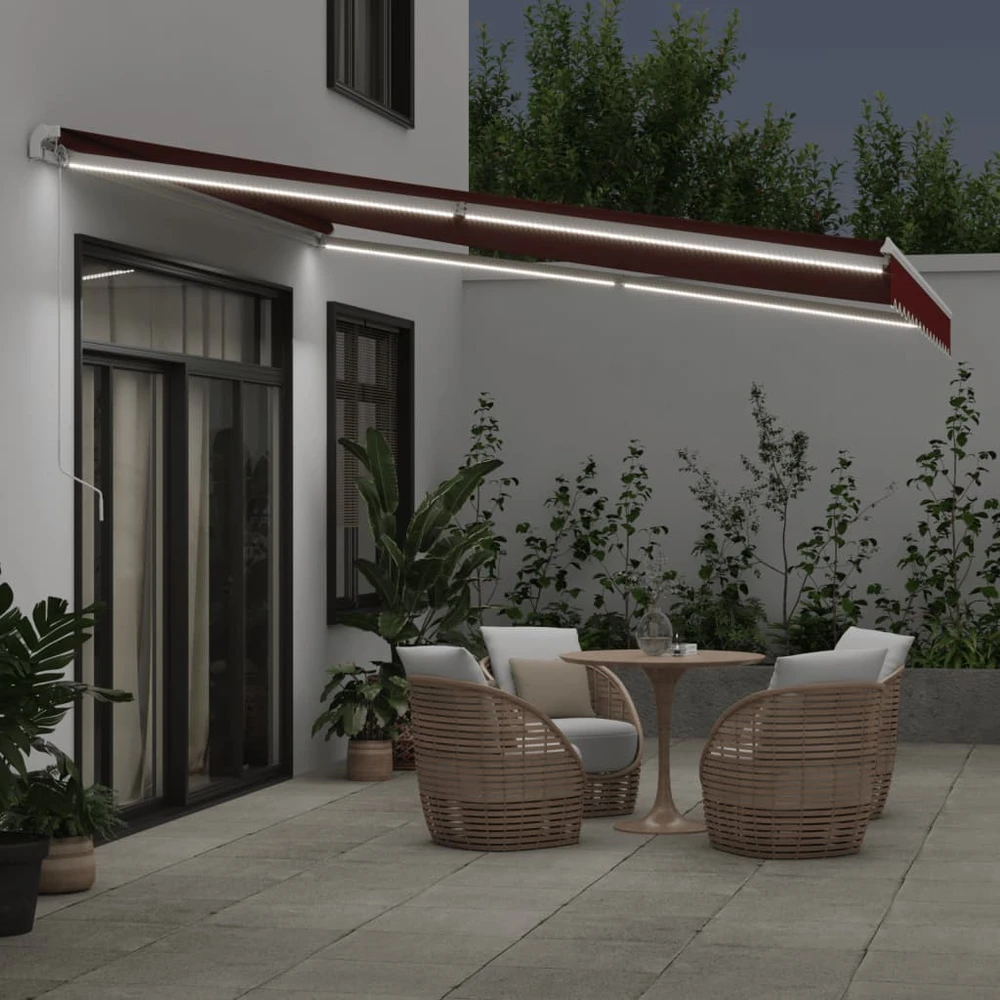 Ištraukiama markizė Vyšninė 400 × 350 cm Audinys ir aliuminis