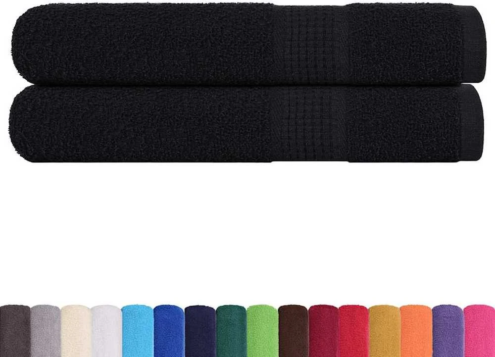 Rankšluostis Rankšluosčiai, FROGN, 2 vnt., juodi, 100x200 cm, 360 g/m²