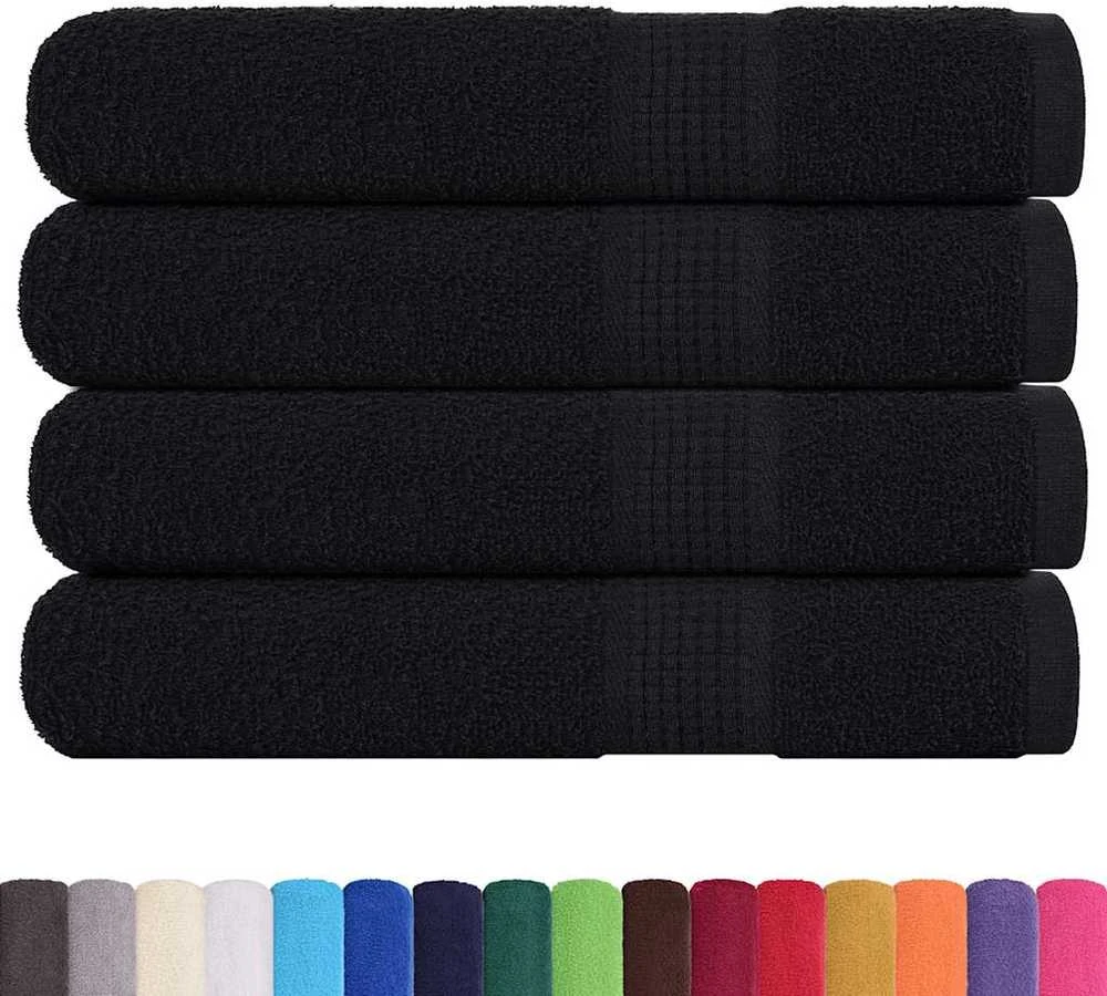 Rankšluostis Rankšluosčiai, FROGN, 4 vnt., juodi, 100x200 cm, 360 g/m²