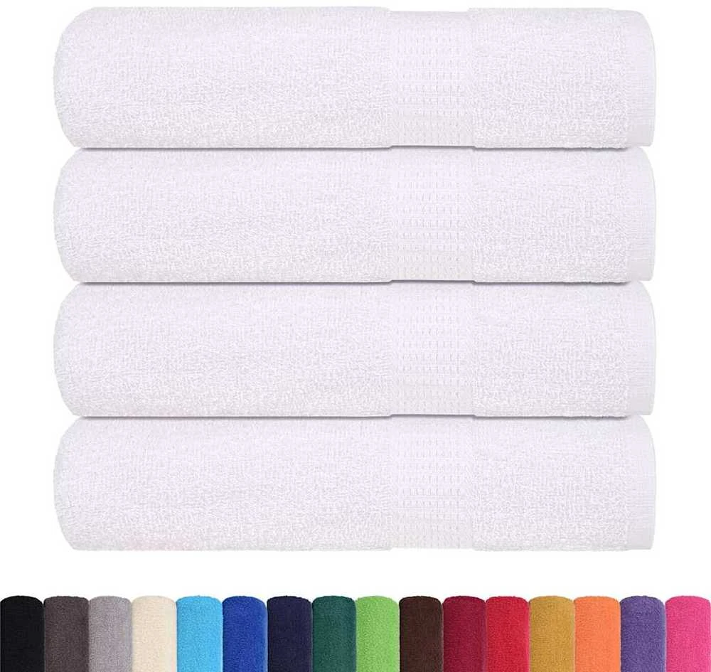 Rankšluostis Rankšluosčiai, FROGN, 4 vnt., balti, 50x100 cm, 360 g/m²