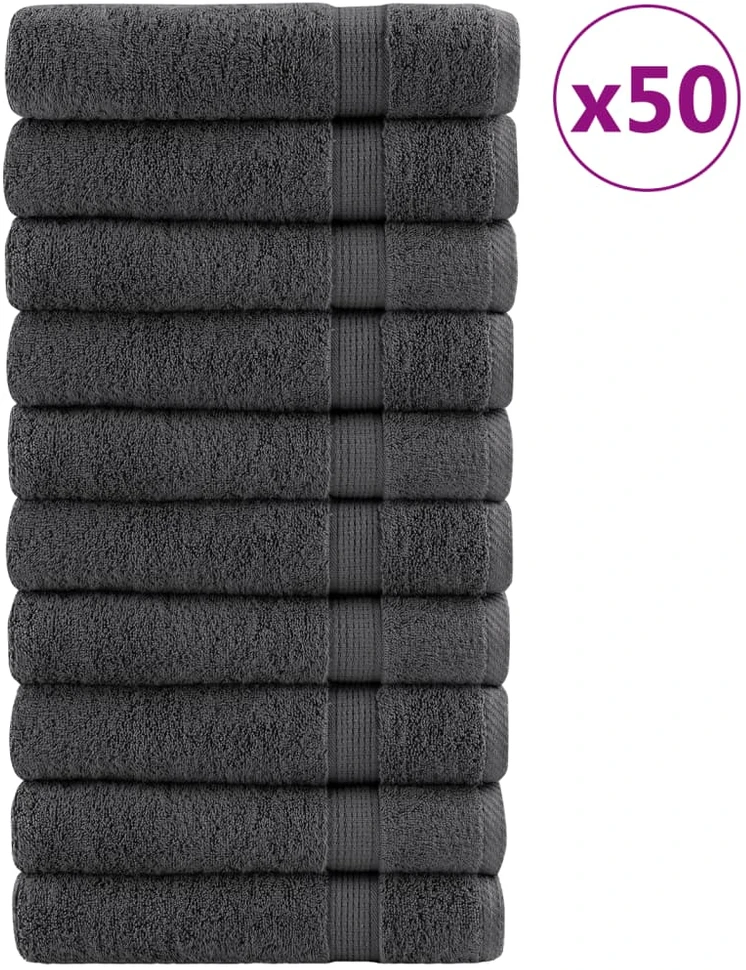 Rankšluostis Rankšluosčiai rankoms SOLUND, 50vnt. antracito 50x100cm 600g/m²