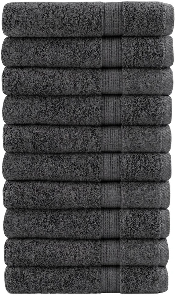 Rankšluostis Rankšluosčiai SOLUND, 10vnt., antracito, 100x200cm, 600g/m²