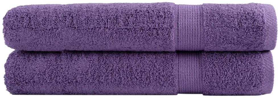 Rankšluostis Rankšluosčiai SOLUND, 2vnt., violetiniai, 100x200cm, 600g/m²