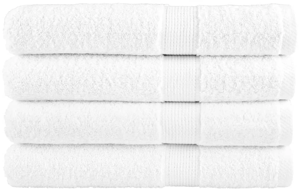 Rankšluostis Rankšluosčiai SOLUND, 4vnt., balti, 100x200 cm, 600 g/m²