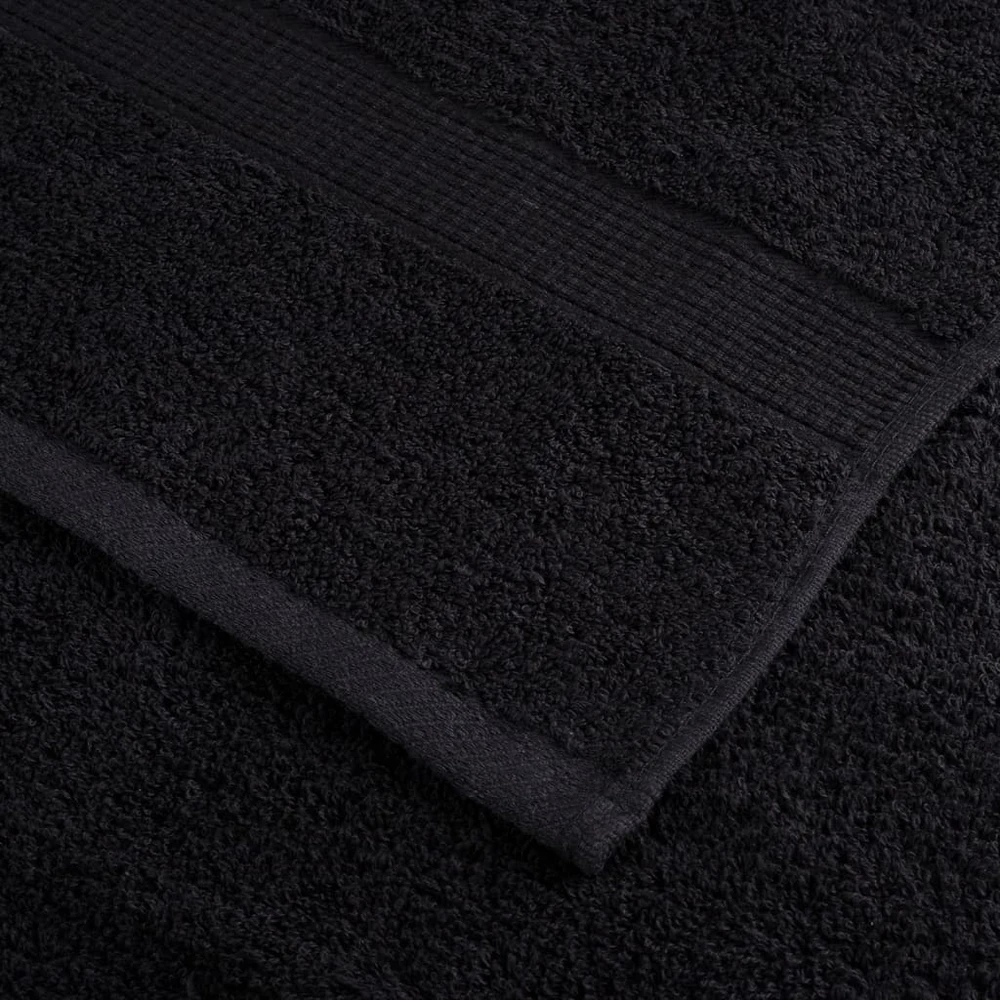 Rankšluostis Rankšluosčiai SOLUND, 4vnt., juodi, 100x200cm, 600g/m²
