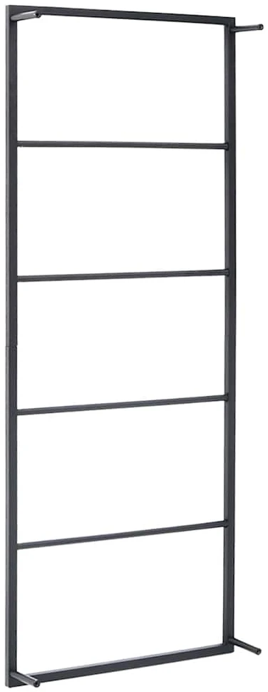 Rankšluosčių kabykla, juodos spalvos, 45x10x115cm, plienas