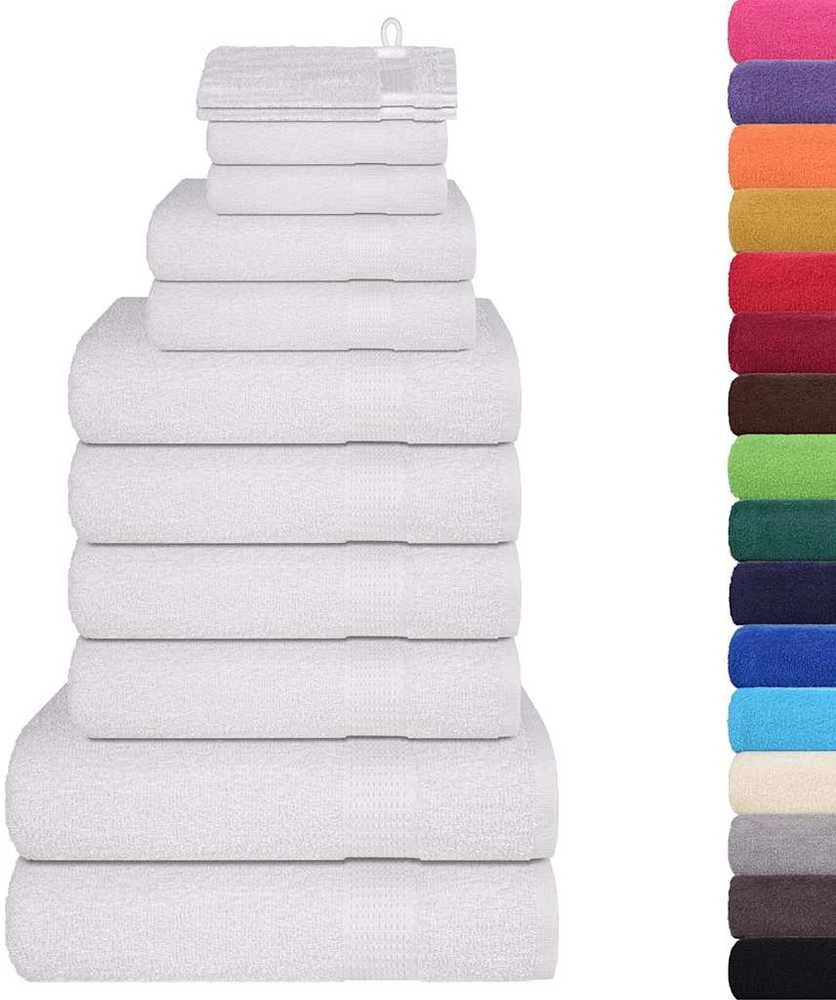 Rankšluostis Rankšluosčių rinkinys, 12vnt., balti, 100% medvilnė, 360g/m²