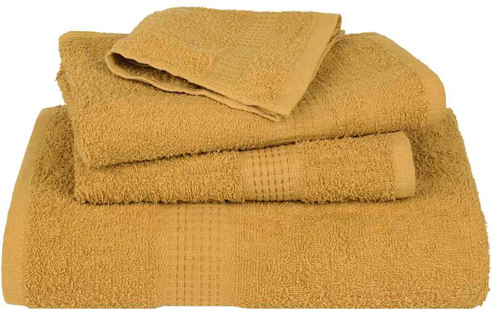 Rankšluostis Rankšluosčių rinkinys, 6vnt., auksiniai, 100% medvilnė, 360g/m²