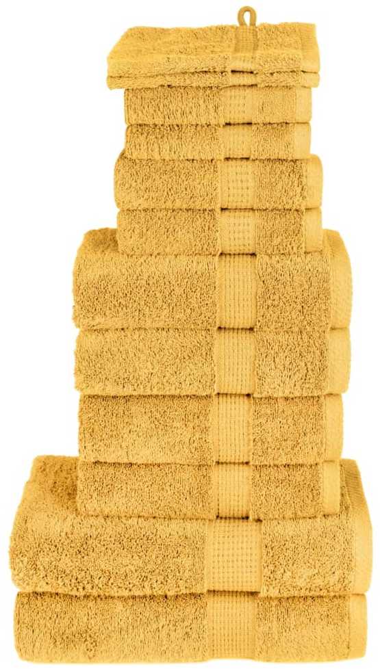 Rankšluostis Rankšluosčių rinkinys SOLUND, 12vnt., auksiniai, 600g/m²
