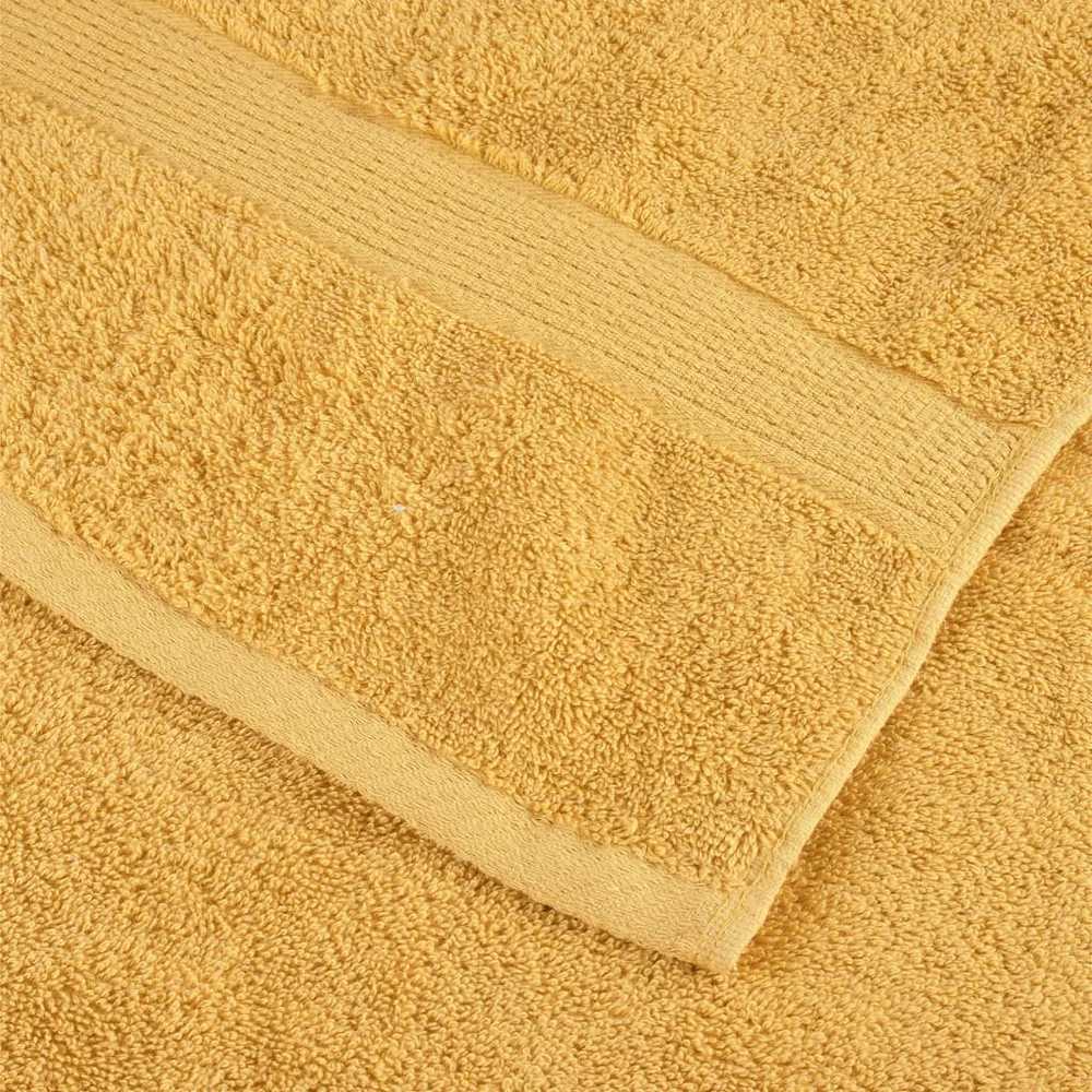 Rankšluostis Rankšluosčių rinkinys SOLUND, 12vnt., auksiniai, 600g/m²