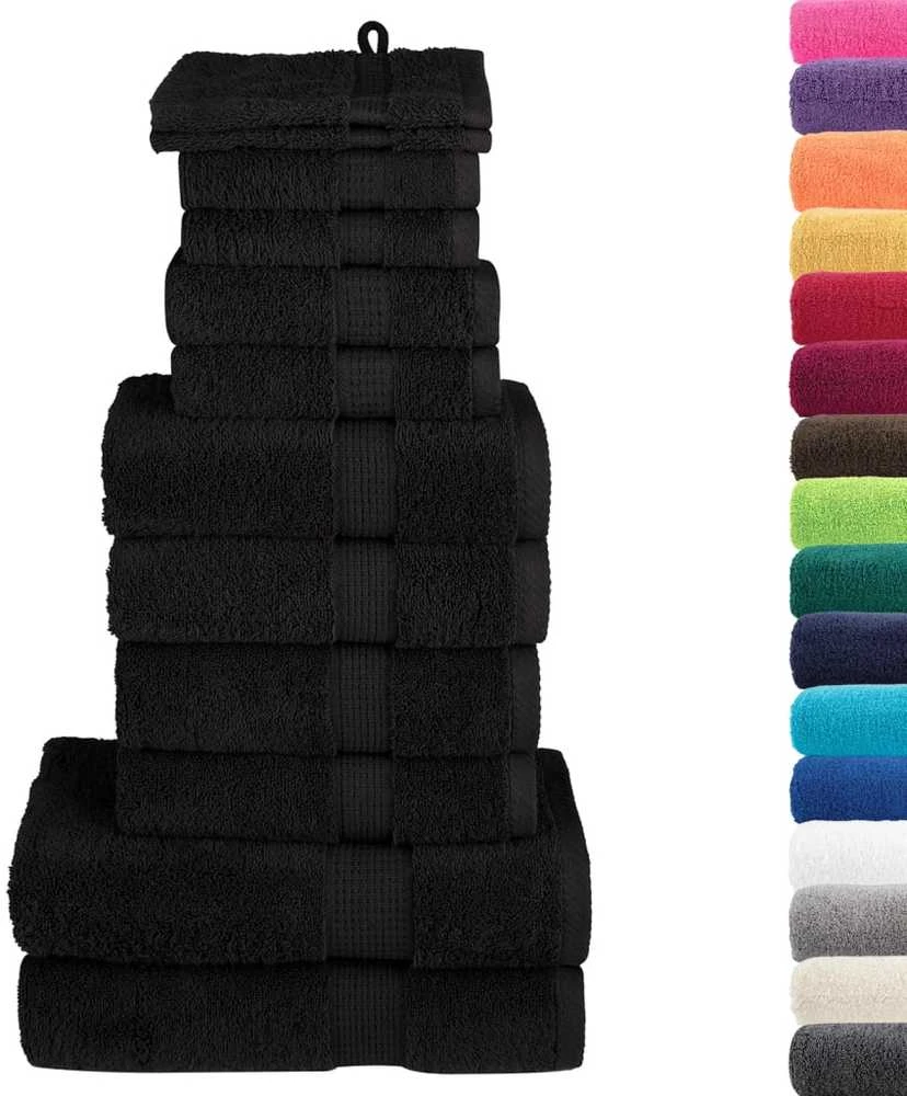 Rankšluostis Rankšluosčių rinkinys SOLUND, 12vnt., juodi, 600g/m²