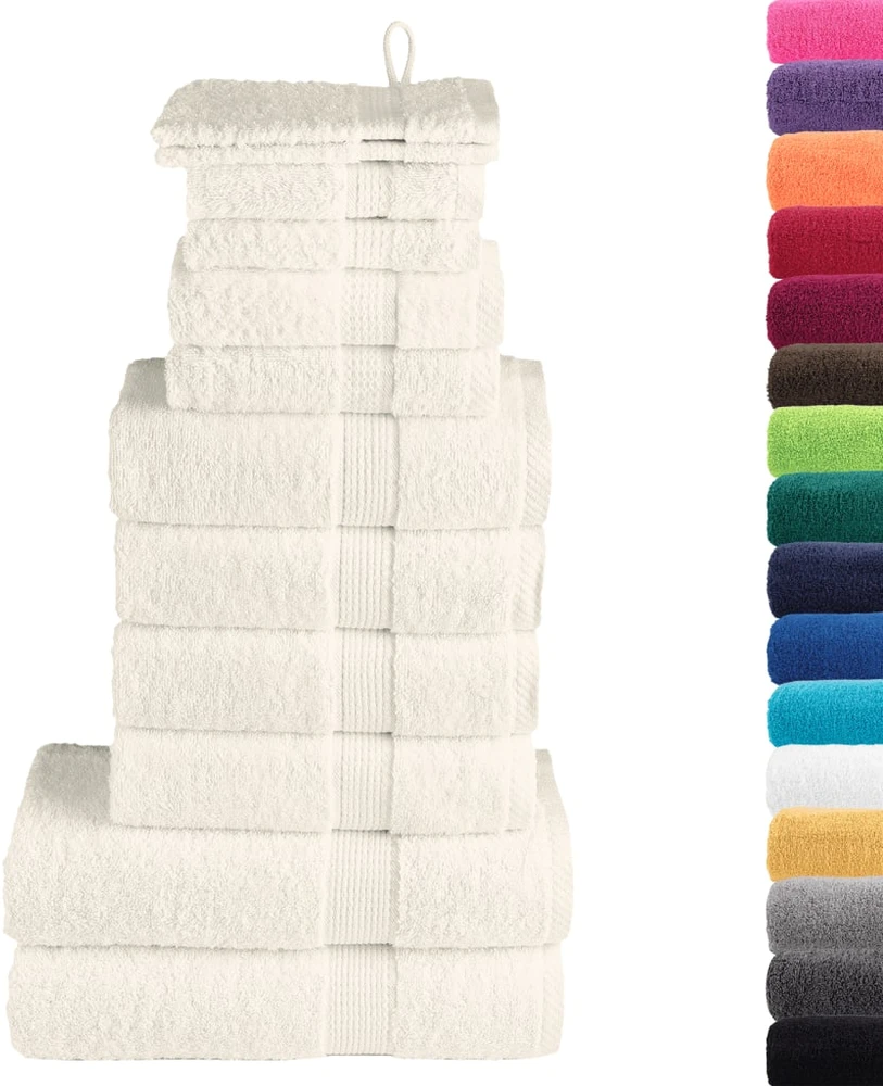 Rankšluostis Rankšluosčių rinkinys SOLUND, 12vnt., kreminiai, 600g/m²