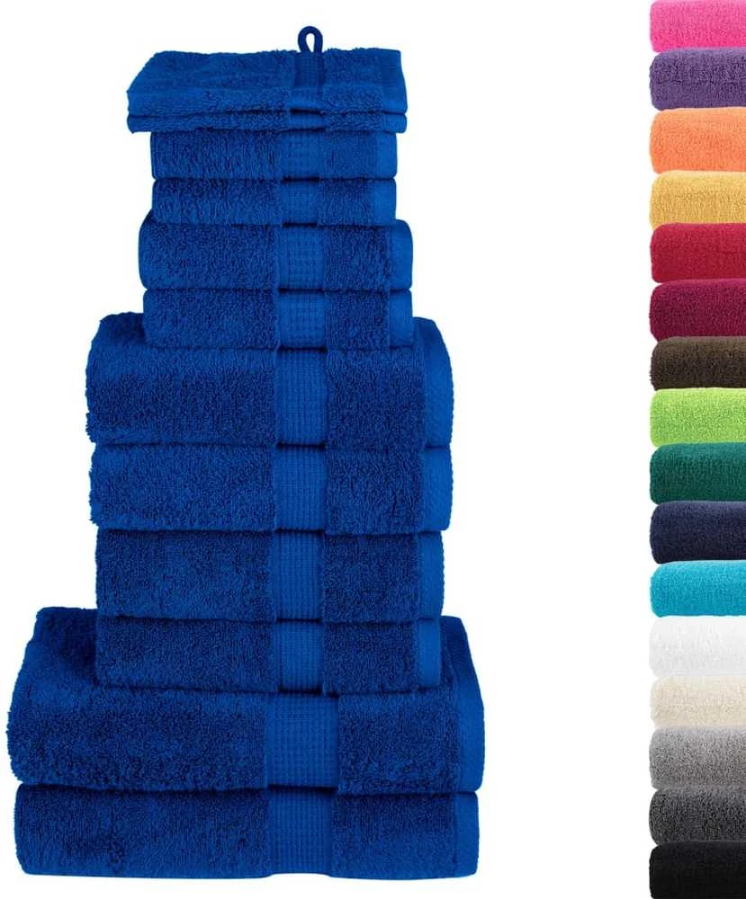 Rankšluostis Rankšluosčių rinkinys SOLUND, 12vnt., mėlyni, 600g/m²