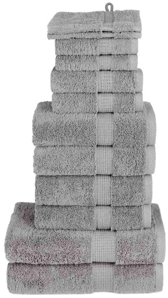 Rankšluostis Rankšluosčių rinkinys SOLUND, 12vnt., pilki, 600g/m²