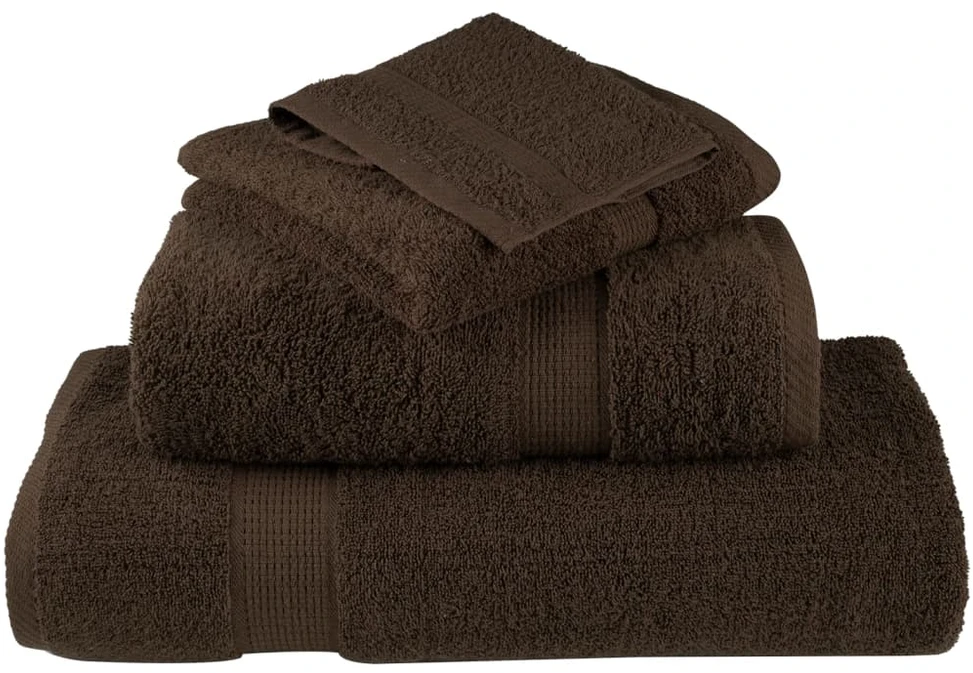 Rankšluostis Rankšluosčių rinkinys SOLUND, 12vnt., rudi, 600g/m²