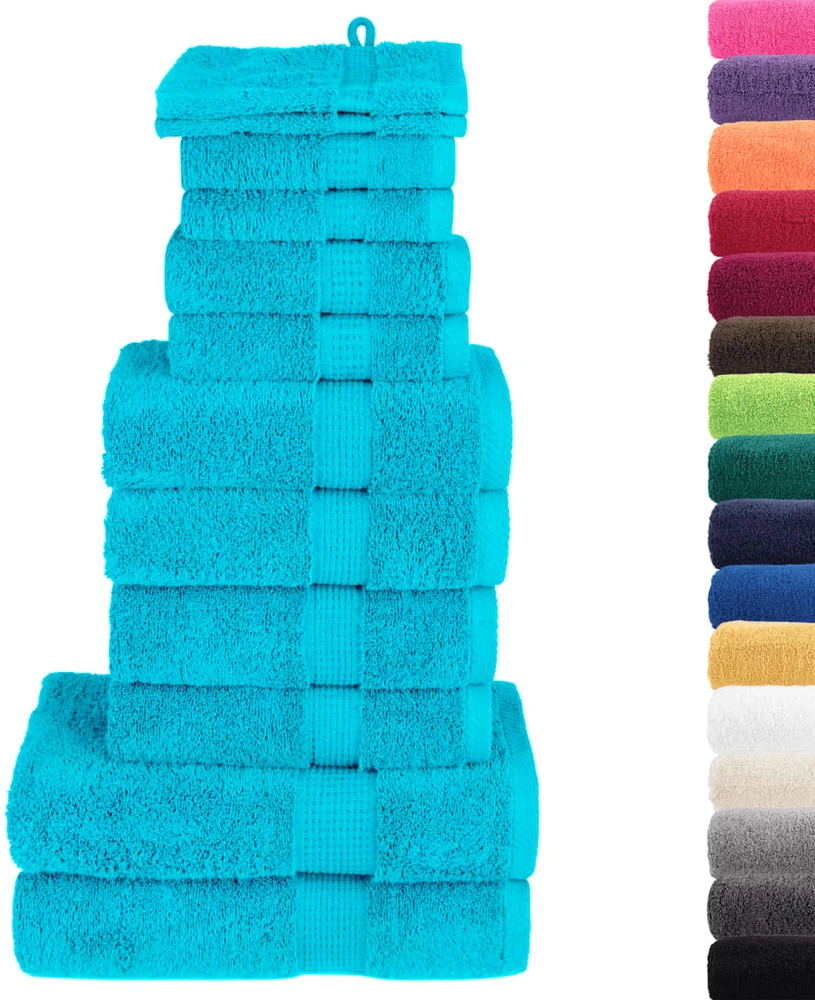 Rankšluostis Rankšluosčių rinkinys SOLUND, 12vnt., turkio, 600g/m²