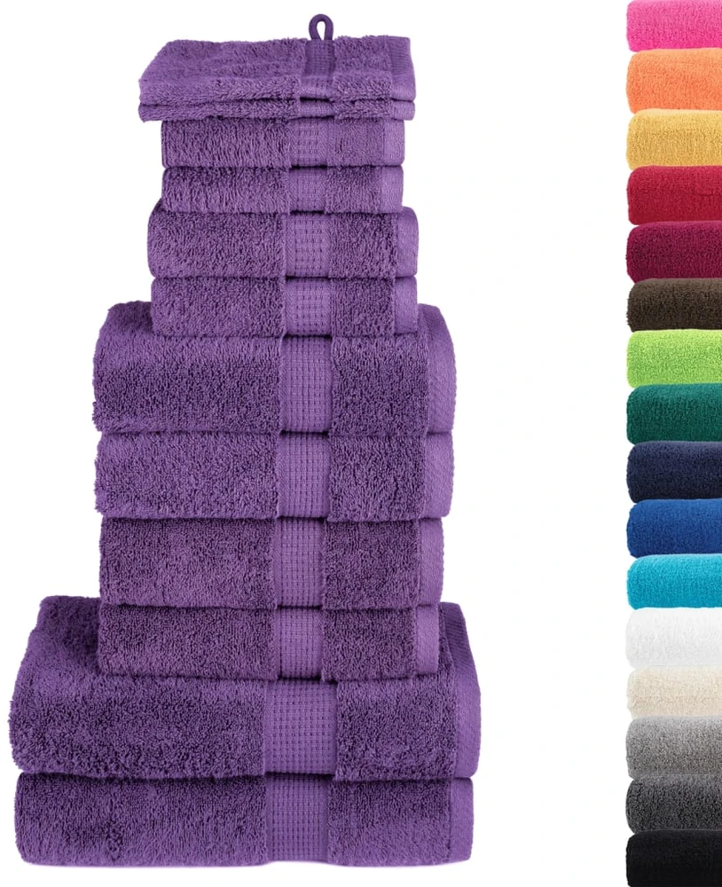 Rankšluostis Rankšluosčių rinkinys SOLUND, 12vnt., violetiniai, 600g/m²