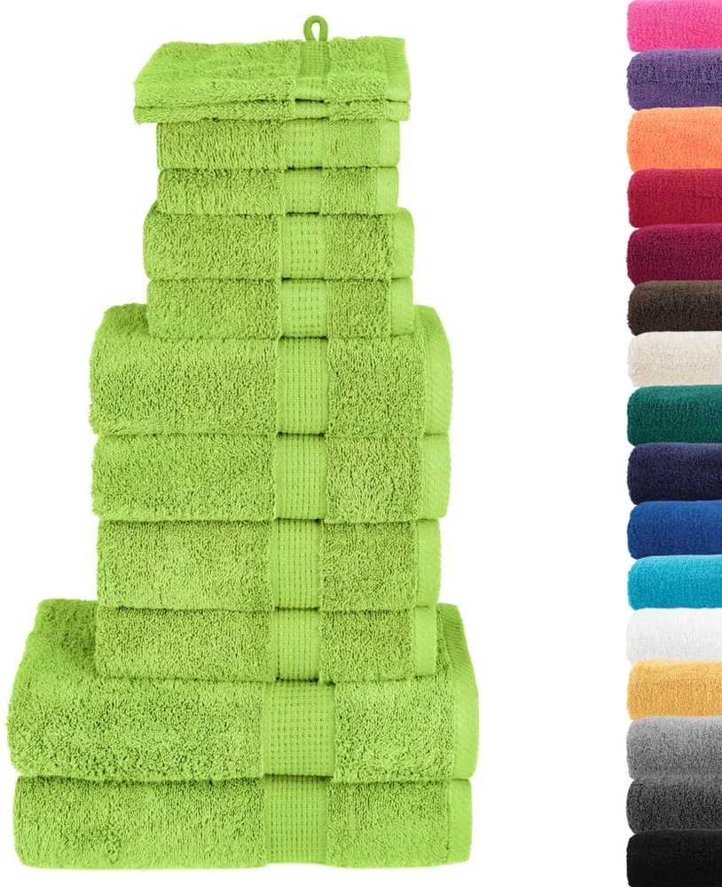 Rankšluostis Rankšluosčių rinkinys SOLUND, 12vnt., žali, 600g/m²