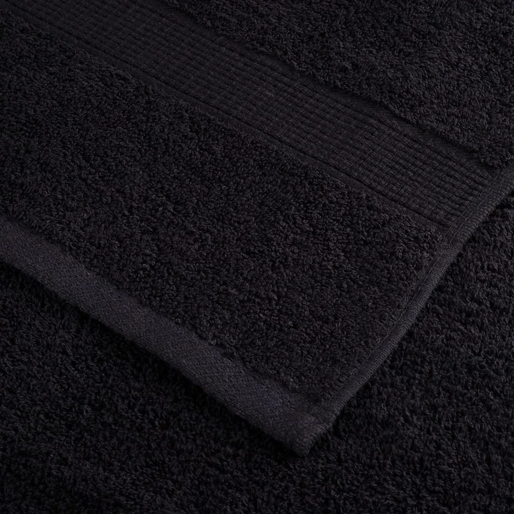 Rankšluostis Rankšluosčių rinkinys SOLUND, 6vnt., juodi, 600g/m²